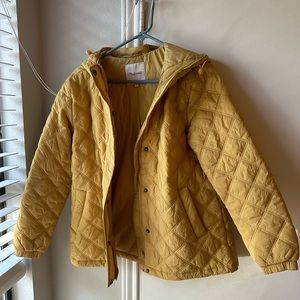 Madewell Airpuff Quilted Packable Puffer Yellow Jacket
